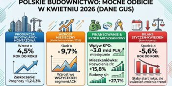 Budownictwo ruszyło! Kwietniowe dane GUS zaskoczyły na plus